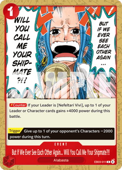 But If We Ever See Each Other Again... Will You Call Me Your Shipmate?!!