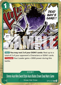 Demon Aura Nine Sword Style Asura Blades Drawn Dead Man's Game