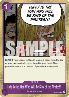 Luffy Is the Man Who Will Be King of the Pirates!!!