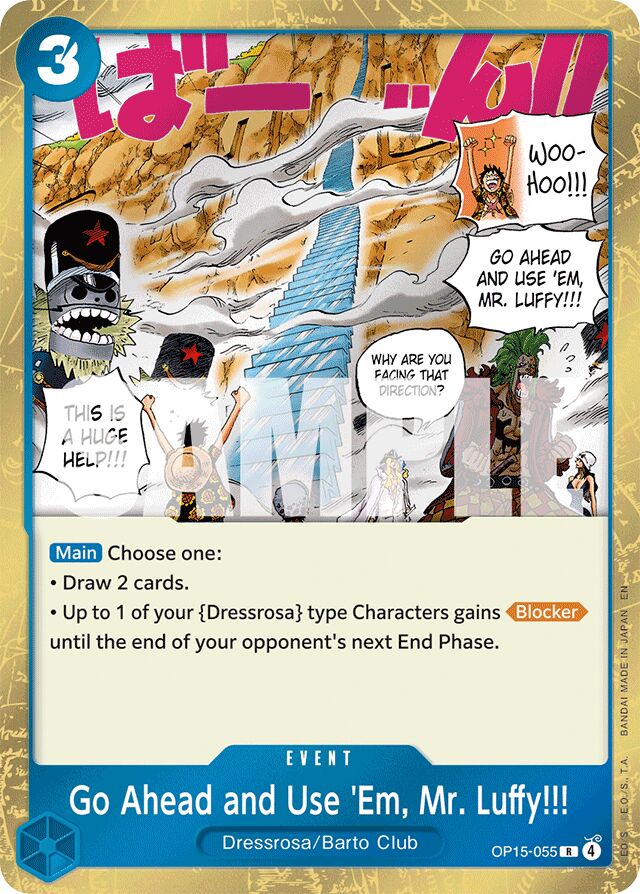 Go Ahead and Use 'Em, Mr. Luffy!!!