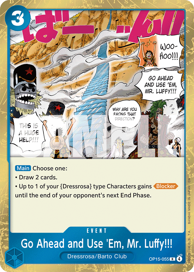 Go Ahead and Use 'Em, Mr. Luffy!!!